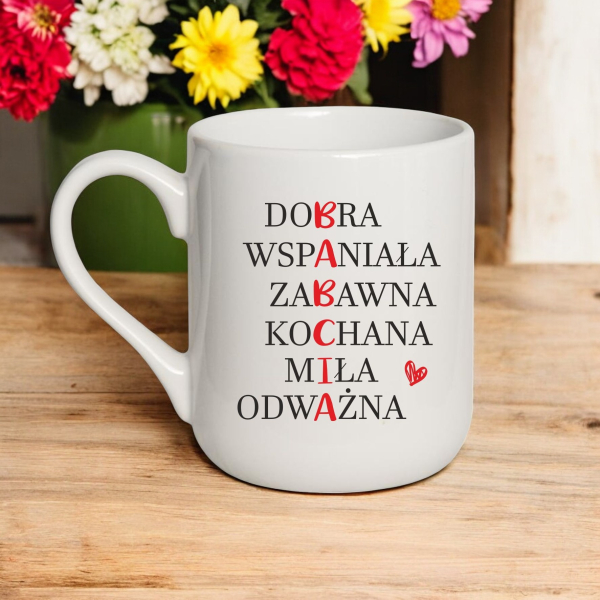 kubek, dla babci, dzień babci, najlepsza babcia, upominek prezent, personalizowane