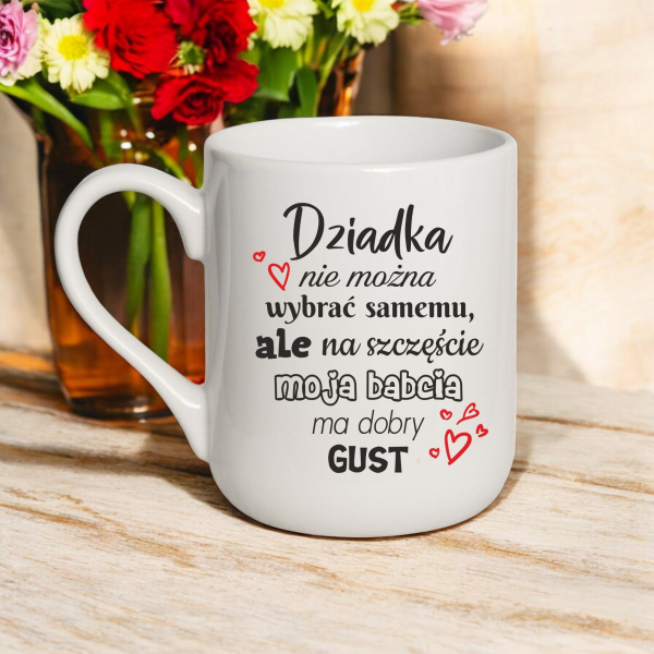 kubek, dla babci, dzień babci, najlepsza babcia, upominek prezent, personalizowane