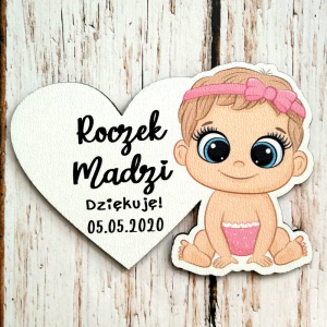 syrenka, podziękowanie, roczek, magnes, urodziny, dla gości, dla dziewczynki, morze, prezent, upominek